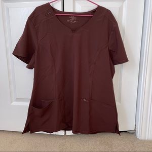 NWT Brown Cherokee Infinity Scrub Top XL
